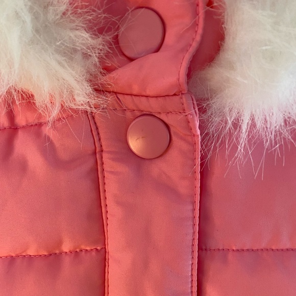 Gymboree pink hooded Cozy Cutie Puffer Vest 10–12 - Picture 5 of 10